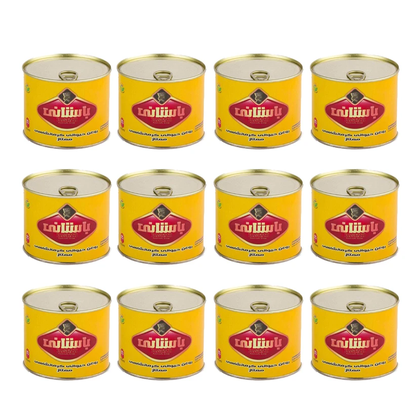 روغن حیوانی کرمانشاهی ممتاز باستانی - 450 گرم مجموعه 12 عددی