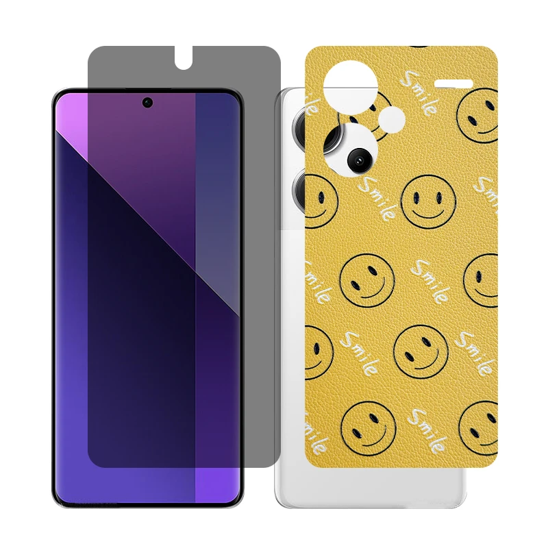 محافظ صفحه نمایش حریم شخصی گلس مدل Together مناسب برای گوشی موبایل شیائومی Redmi Note 13 Pro Plus به همراه برچسب پوششی پشت گوشی