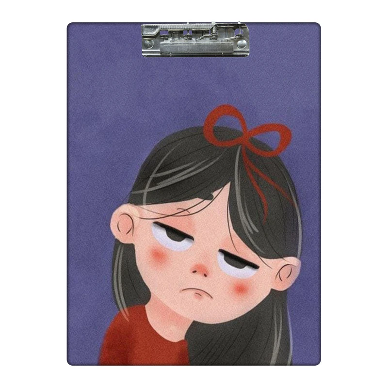تخته شاسی طرح دختر دلخور بی تفاوت کد 0919122 سایز A4