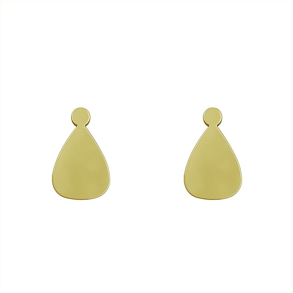 گوشواره طلا 18 عیار زنانه مدوپد مدل هندسی کد GA1-14040 -  - 2