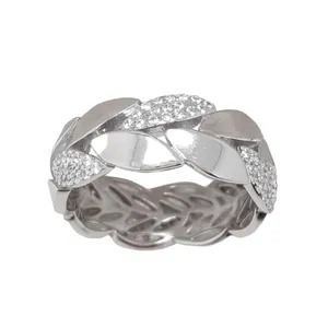 انگشتر نقره زنانه مدل جواهری  کد 10076