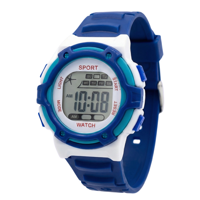 ساعت مچی دیجیتال بچگانه مدل اسپرت تک زمانه بند سیلیکونی کرنومتر دار کد ۱