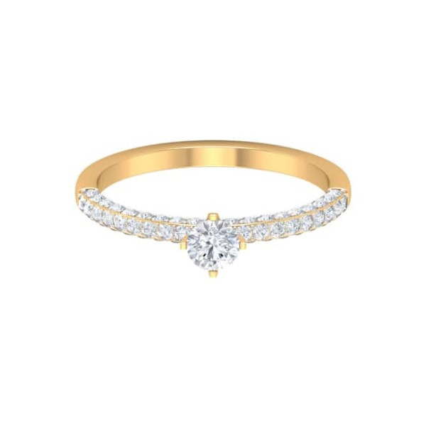  انگشتر طلا 18 عیار زنانه قیراط کد GH890