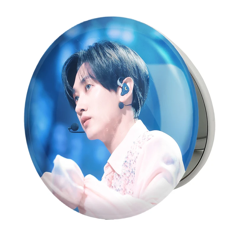 آینه جیبی خندالو طرح اینهیوک گروه سوپر جونیور Super Junior مدل تاشو کد 21383 