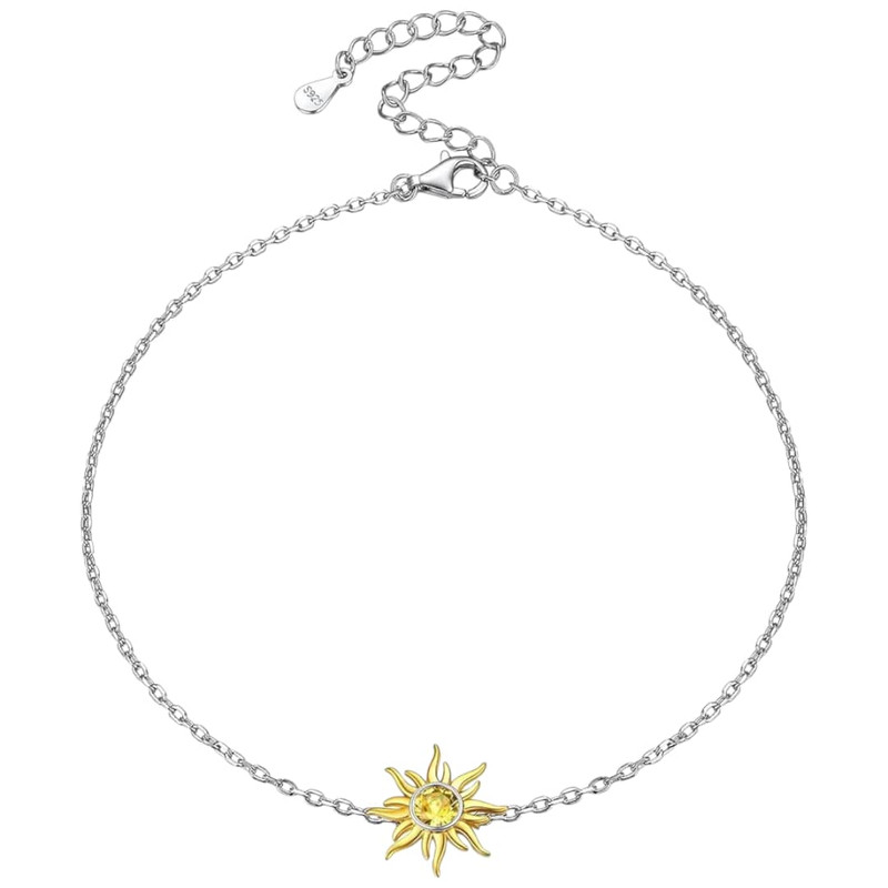 پابند نقره زنانه شیک سیلور مدل توپاز