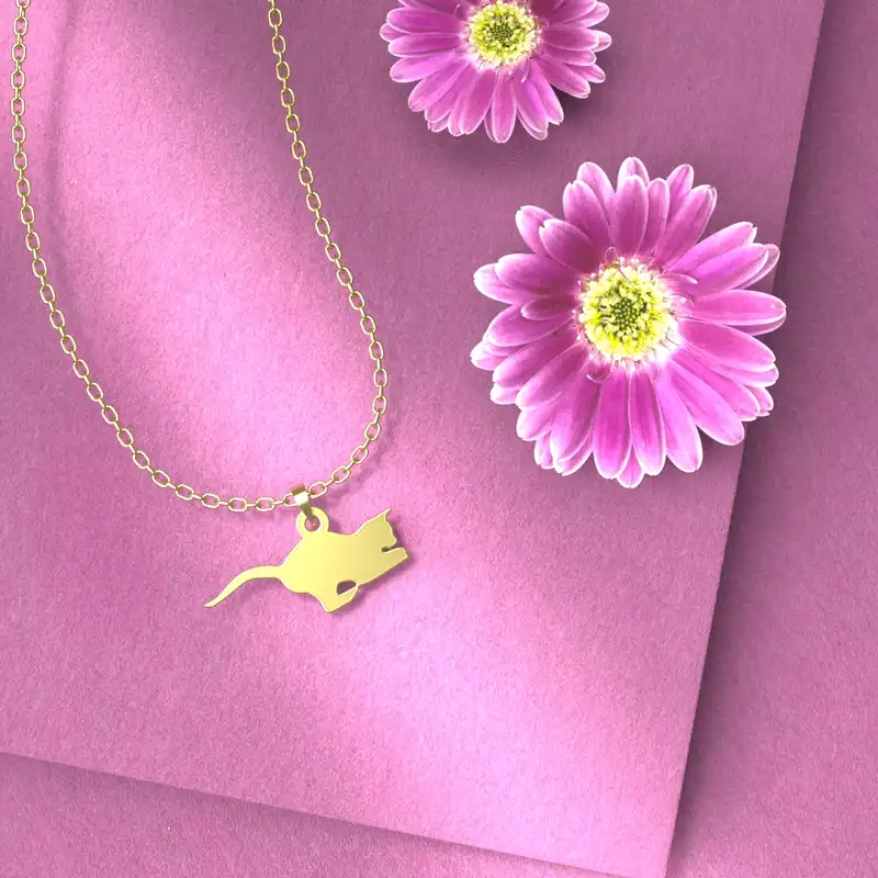 گردنبند طلا 18 عیار زنانه مدوپد مدل حیوان کد A3-1-1230