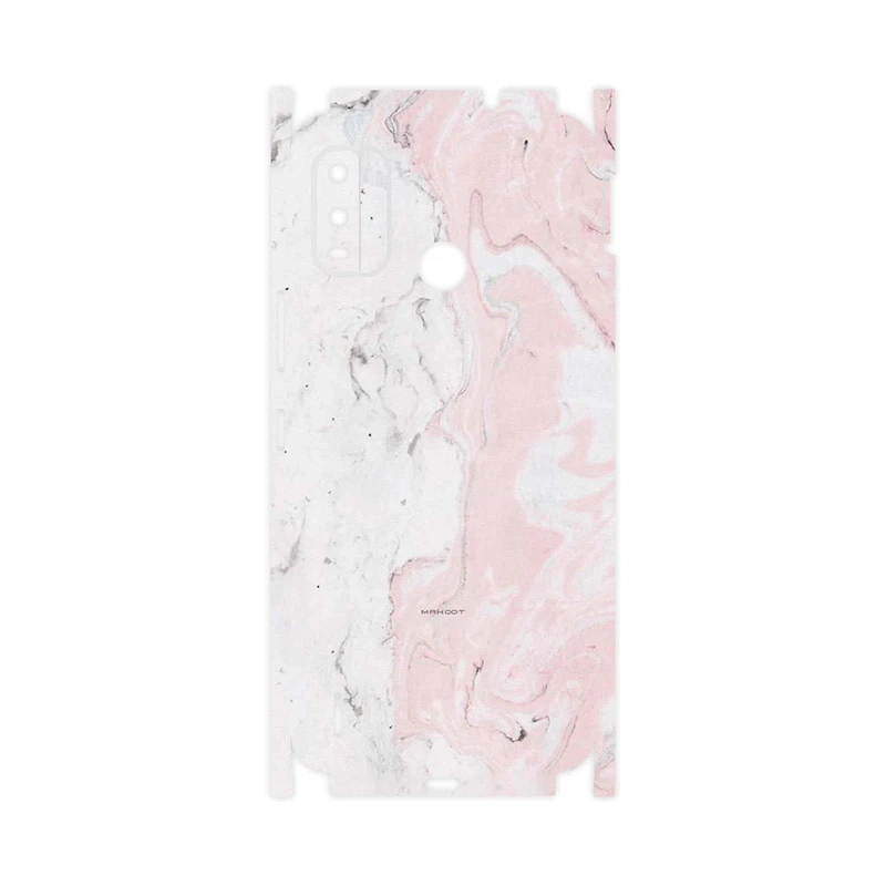 برچسب پوششی ماهوت مدل Blanco_Pink_Marble-FullSkin مناسب برای گوشی موبایل نوکیا G11 Plus