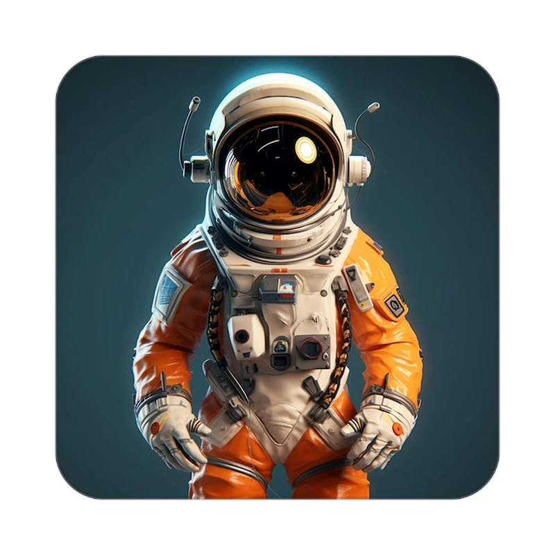 زیر لیوانی کاکتی طرح فضانورد مدل mp46177