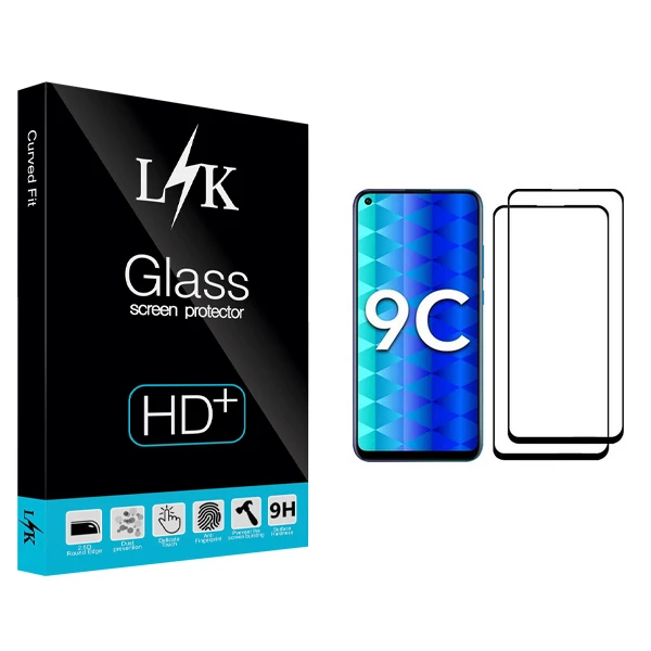 محافظ صفحه نمایش ال کی مدل +LITE مناسب برای گوشی موبایل آنر 9C بسته دو عددی