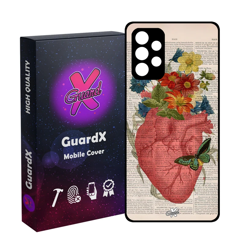 کاور گارد ایکس طرح قلب مدل Glass10505 مناسب برای گوشی موبایل سامسونگ Galaxy A73
