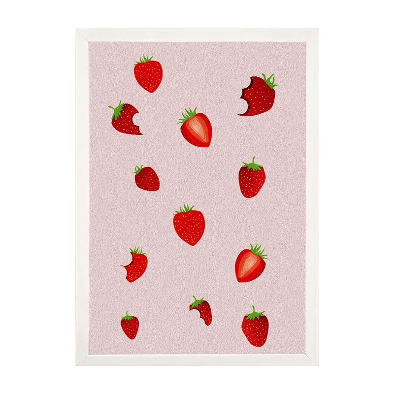 تابلو مدل دیواری طرح توت فرنگی کد EA-1134