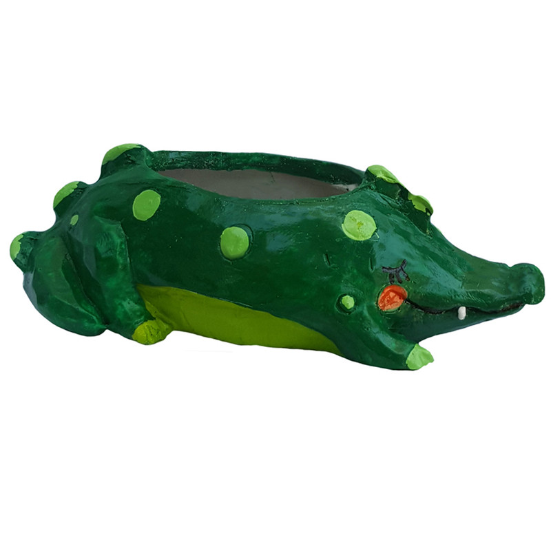 گلدان دکوری لیلپار طرح تمساح مدل OMD-0020