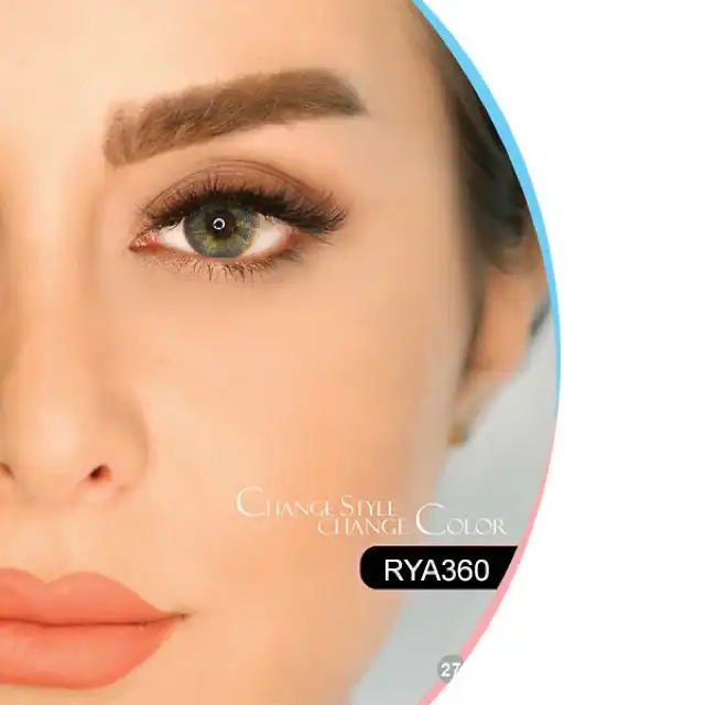 لنز چشم هرا شماره 25 کد RYA360 رنگ سبز آبی متوسط
