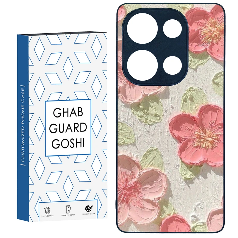 کاور قاب گارد گوشی طرح گل کد TPU-282 مناسب برای گوشی موبایل شیائومی Redmi Note 13 Pro 4G / Poco M6 Pro 4G