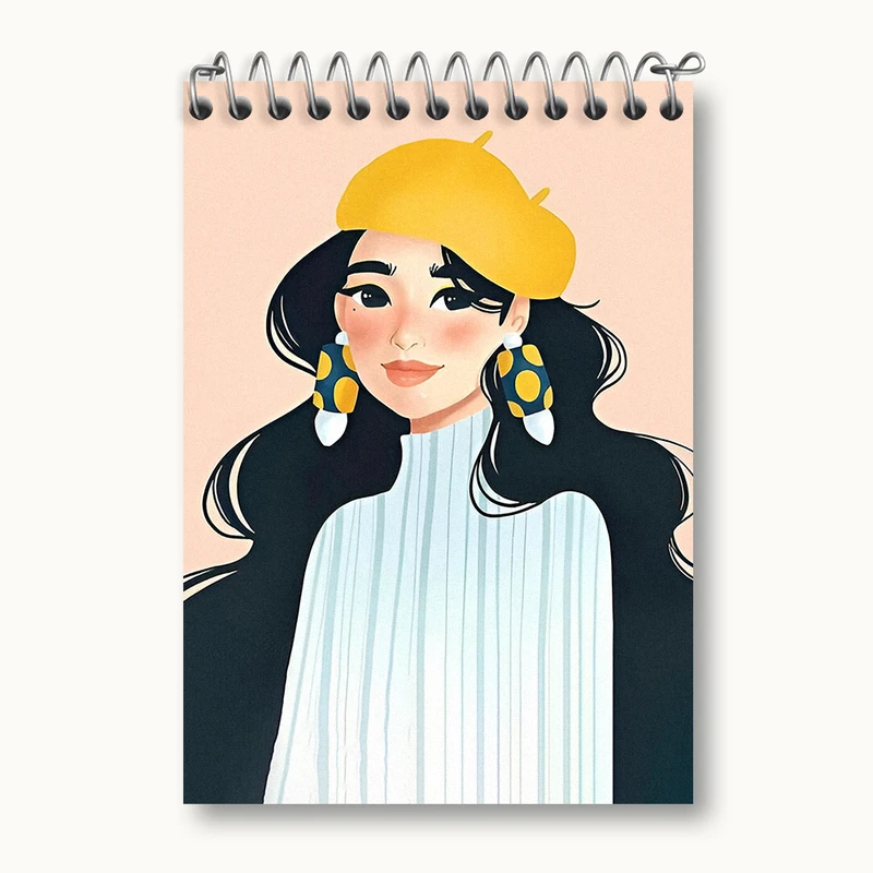 دفتر یادداشت 50 برگ خندالو طرح دخترانه کد N3000