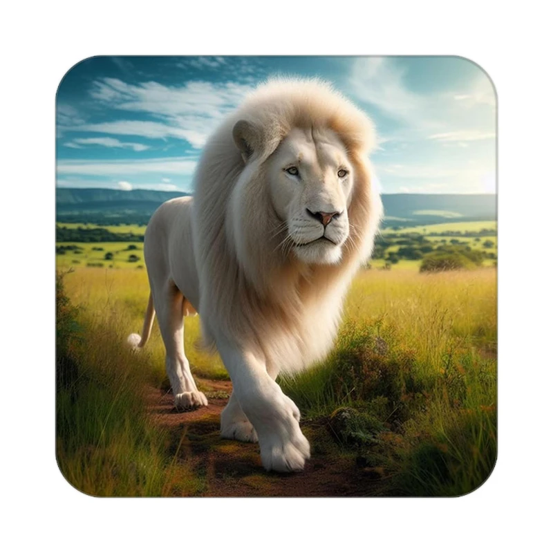 زیر لیوانی کاکتی طرح شیر مدل mp23976