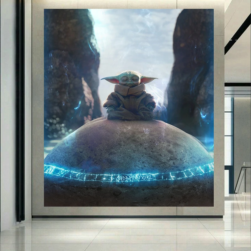 استیکر طرح سریال The Mandalorian مدل بیبی یودا کد AR1193