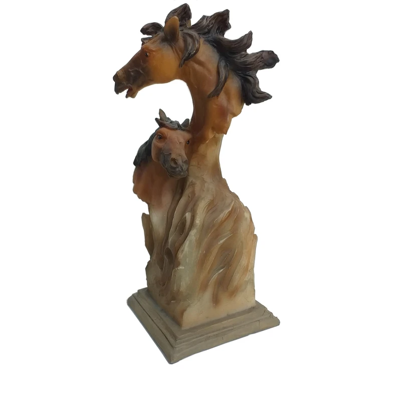 مجسمه رزینی مدل دو اسب