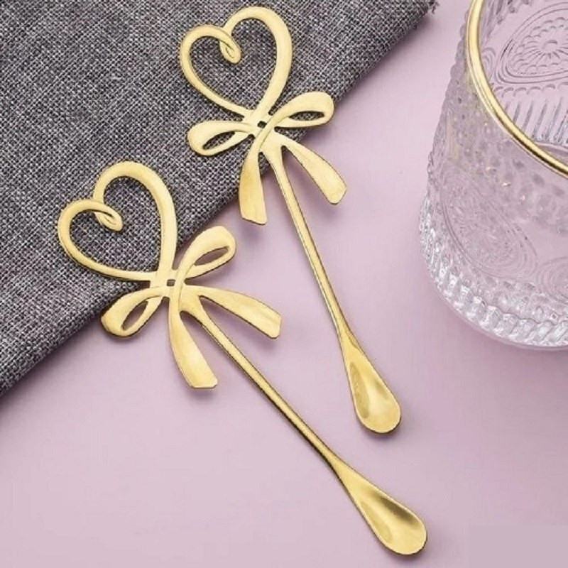 ست قاشق چای خوری مدل پاپیون 1225 مجموعه دو عددی ست قاشق چای خوری مدل پاپیون 1225 مجموعه دو عددی