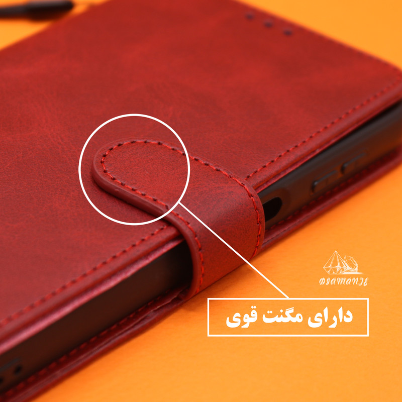 کیف کلاسوری دیامانته مدل Bandaviz Gn مناسب برای گوشی موبایل شیائومی Redmi Note 14s به همراه بندآویز