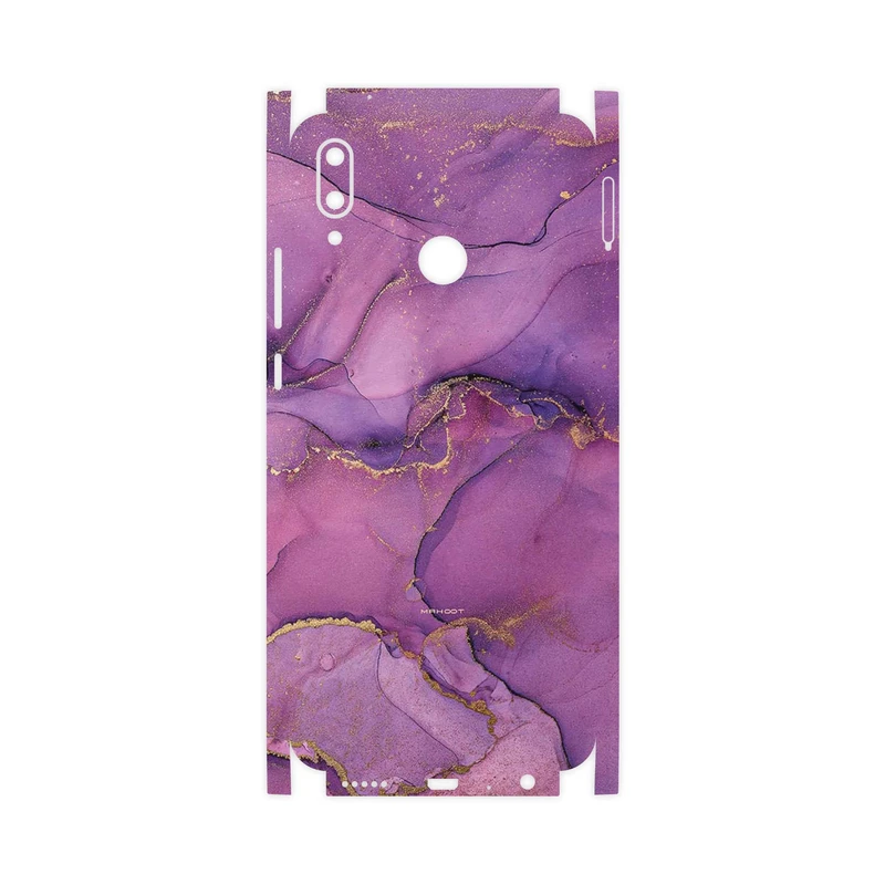 برچسب پوششی ماهوت مدل Purple Marble-FullSkin مناسب برای گوشی موبایل هوآوی Y9 2019