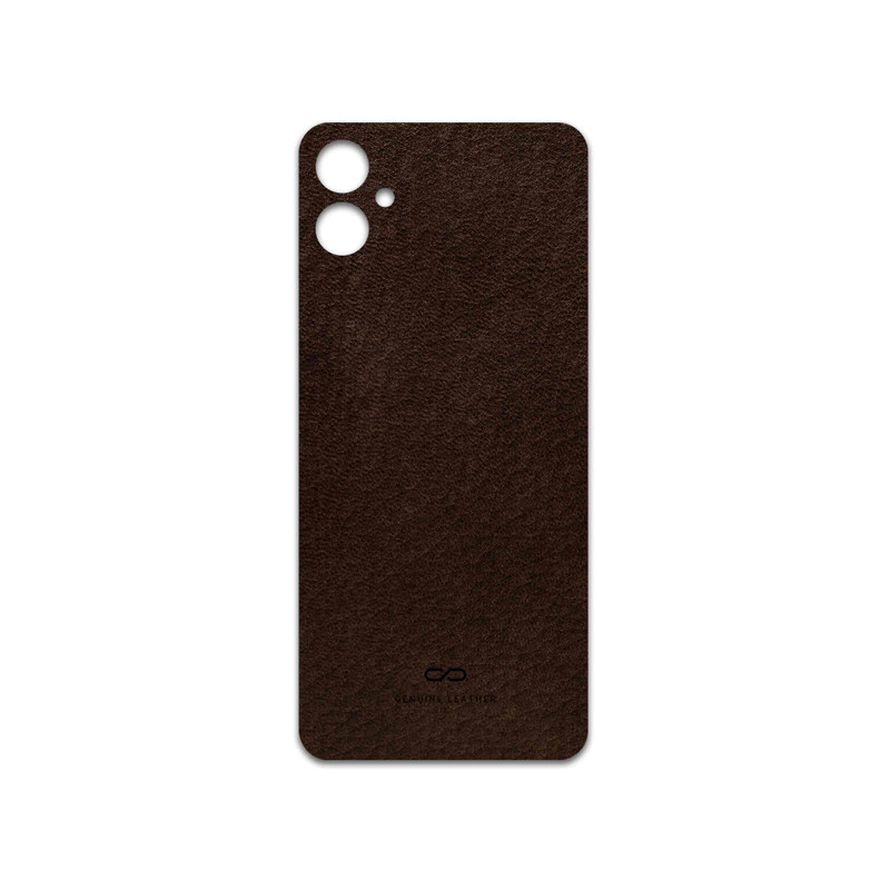 برچسب پوششی ماهوت مدل Dark-Brown-Leather مناسب برای گوشی موبایل سامسونگ Galaxy A05