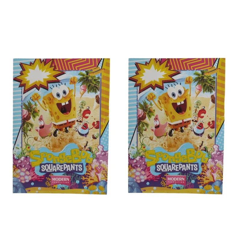 دفتر نقاشی 50 برگ طرح باب اسفنجی کد 007 بسته 2 عددی
