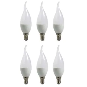 لامپ ۷ وات نمانور مدل اشکی پایه کوتاه پایه E14 مجموعه ۶ عددی