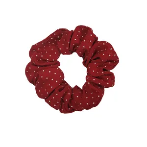 کش مو دخترانه مدل اسکرانچی نخی خال خالی