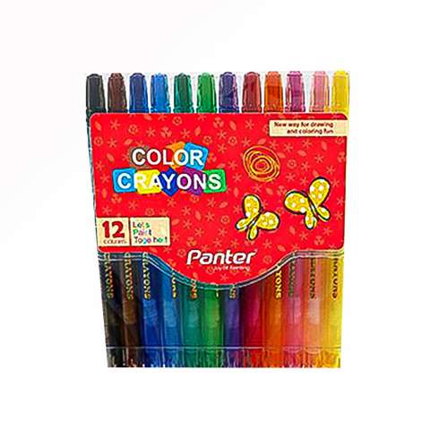 مداد شمعی 12 رنگ پنتر مدل RC 101-12