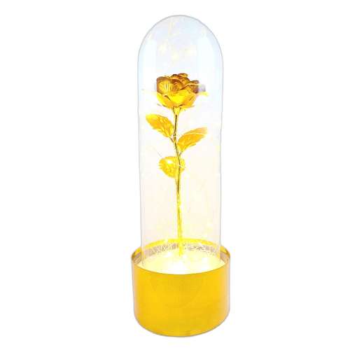 باکس گل مصنوعی مدل گل رز چراغدار