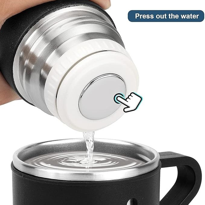 فلاسک مدل استیل 304 گنجایش  0.5 لیتر به همراه لیوان سفری بسته 3 عددی