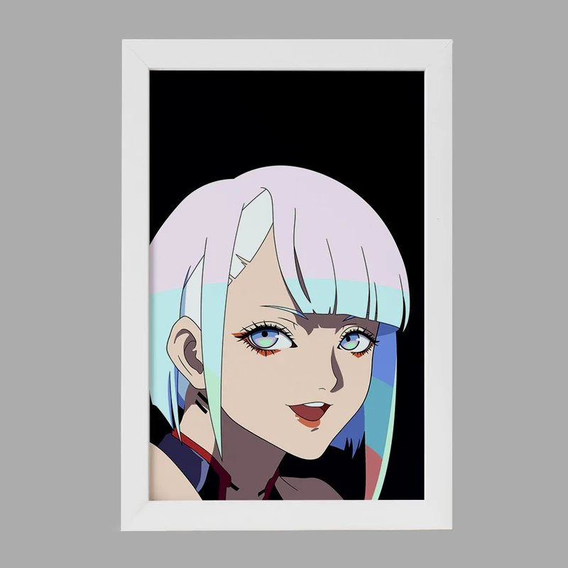 تابلو خندالو مدل لوسی انیمه سایبرپانک کد 23995