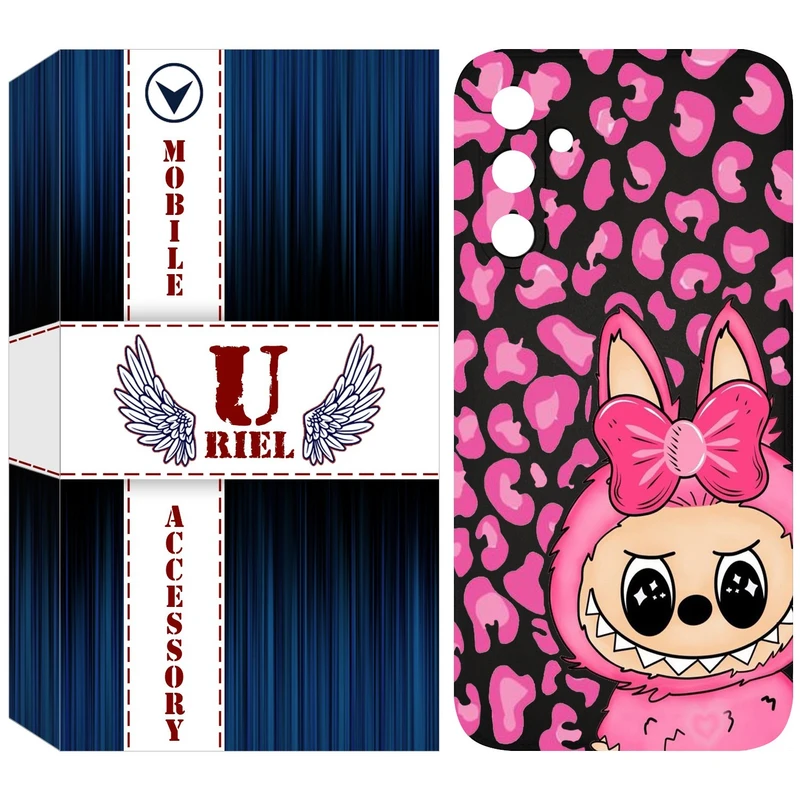 کاور یوریل قاب مدل KSH کد 107 طرح عروسک لبوبو مناسب برای گوشی موبایل سامسونگ Galaxy A54