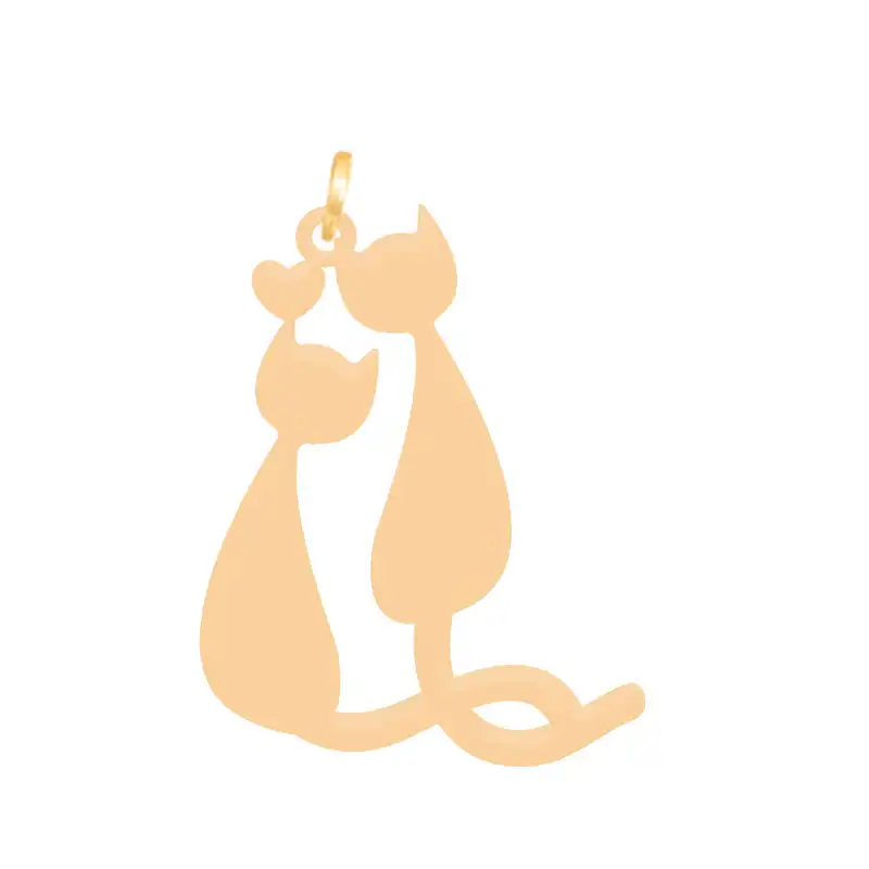 آویز گردنبند طلا 18 عیار زنانه باراد زر مدل گربه BZ162