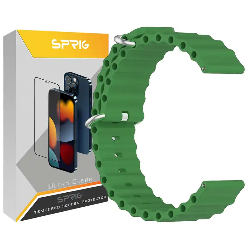 بند اسپریگ مدل Ocean مناسب برای ساعت هوشمند سامسونگ Galaxy Watch Active 1 / Active 2 40mm / Active 2 44mm / Watch 3 size 41mm / Watch 4 40mm / watch 4 42mm / watch 4 44mm / watch 4 46mm