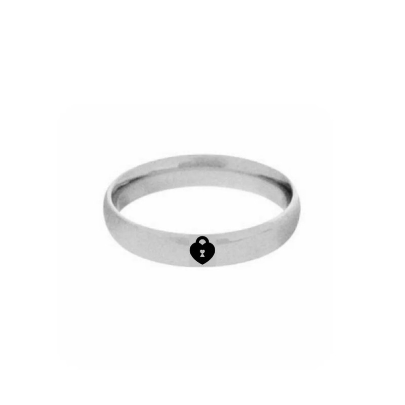 انگشتر مدل کلید و قفل قلبی عاشقانه بسته 2 عددی