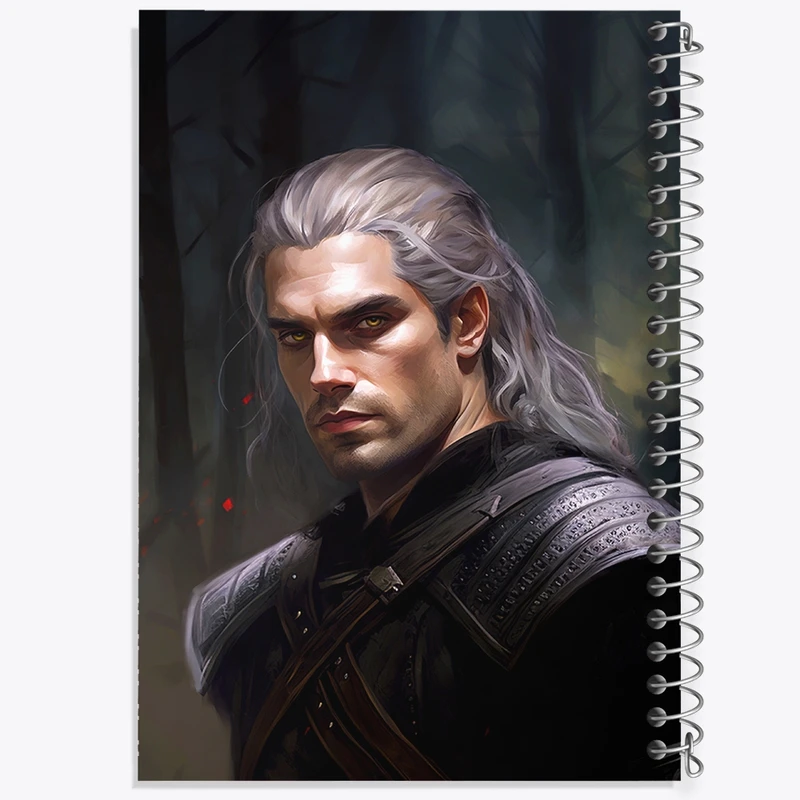 دفتر مشق 50 برگ خندالو طرح سریال ویچر (The Witcher) کد F873