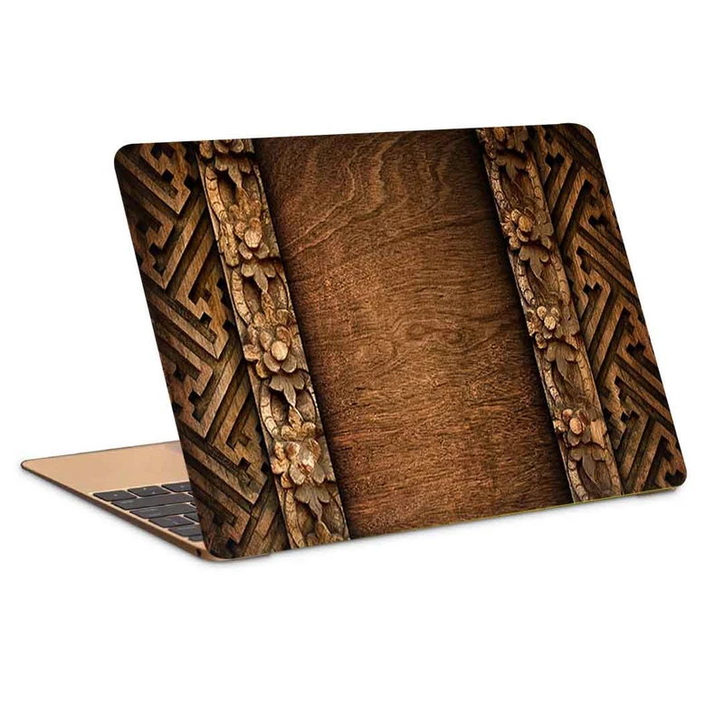 استیکر لپ تاپ طرح wood 31 کد c-1027مناسب برای لپ تاپ 15.6 اینچ