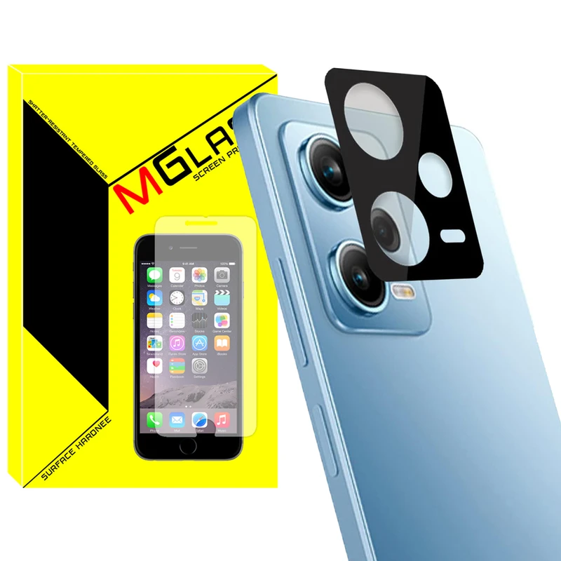 محافظ لنز دوربین ام‌گلس مدل 3D-UL مناسب برای گوشی موبایل شیائومی Redmi Note 12 Pro 5G
