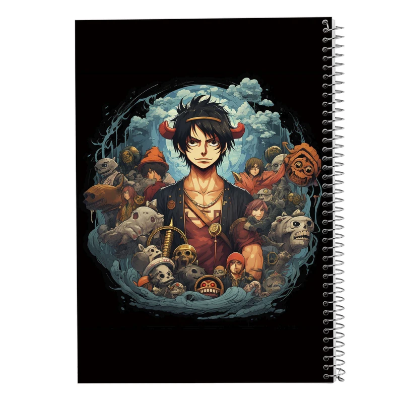 دفتر مشق 50 برگ مدوپد مدل وان پیس One Piece کد DF11600