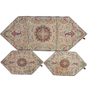ست 3 تکه رومیزی ترمه صفائی مدل nt کد 37