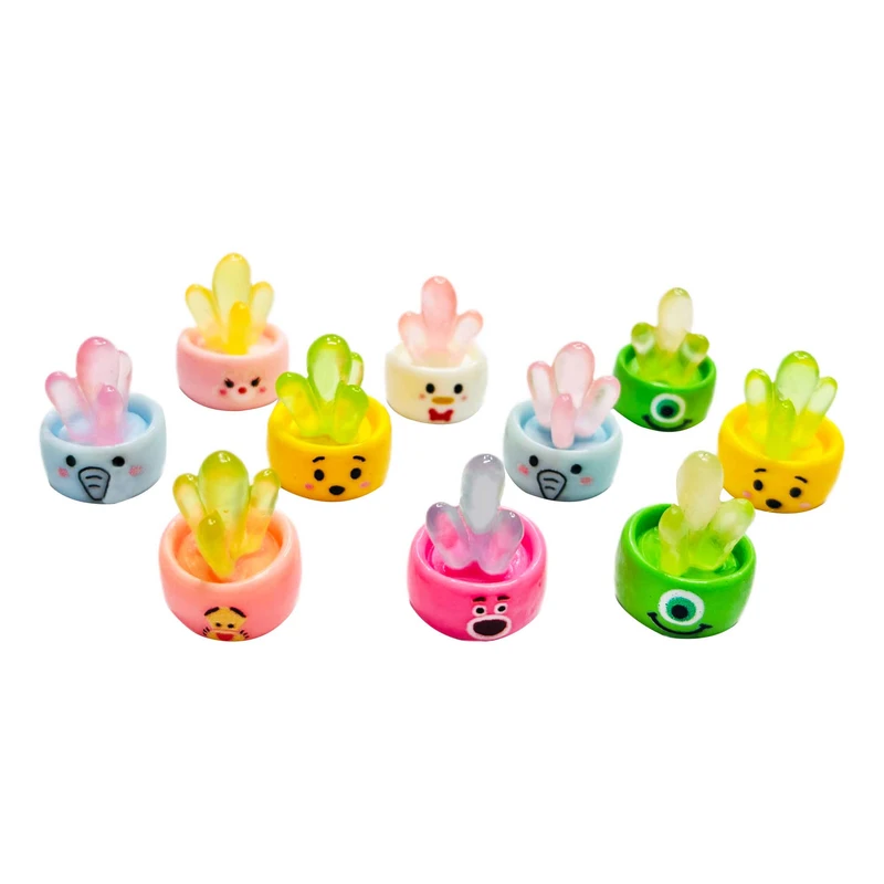 مجسمه مدل گلدان شب تاب مجموعه 10 عددی 