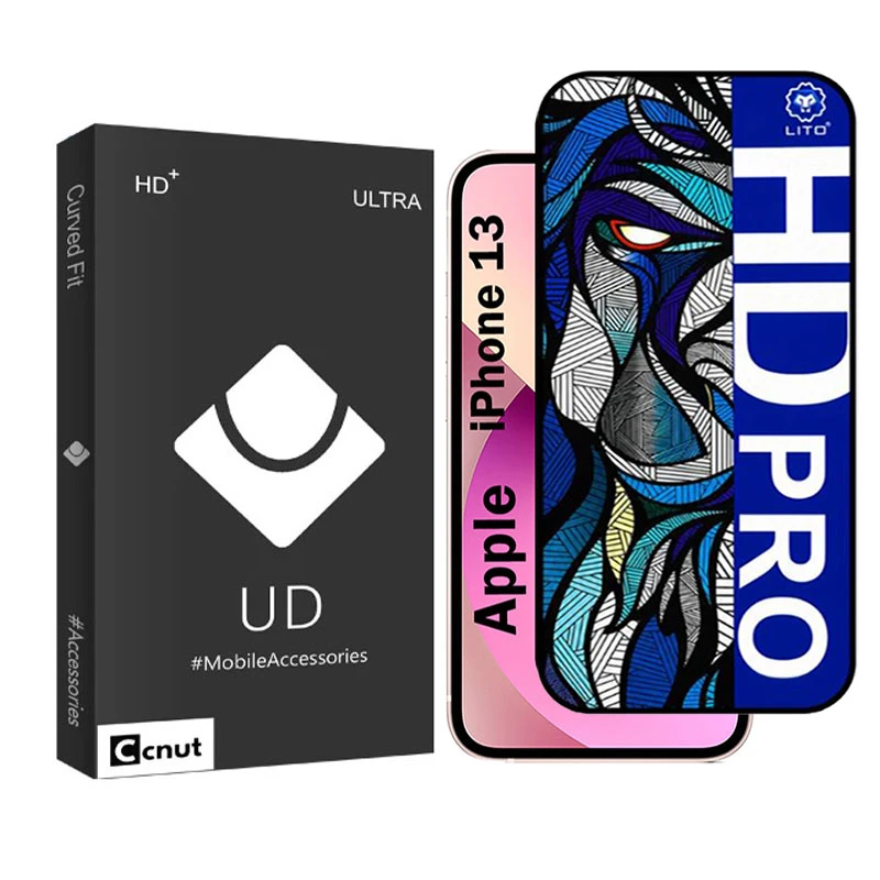 محافظ صفحه نمایش شیشه ای کوکونات مدل LIHD-UDB مناسب برای گوشی موبایل اپل iPhone 13