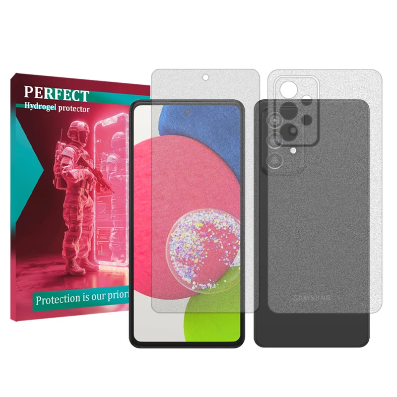  محافظ صفحه نمایش مات پرفکت مناسب برای گوشی موبایل سامسونگ Galaxy A52s 5G به همراه محافظ پشت گوشی