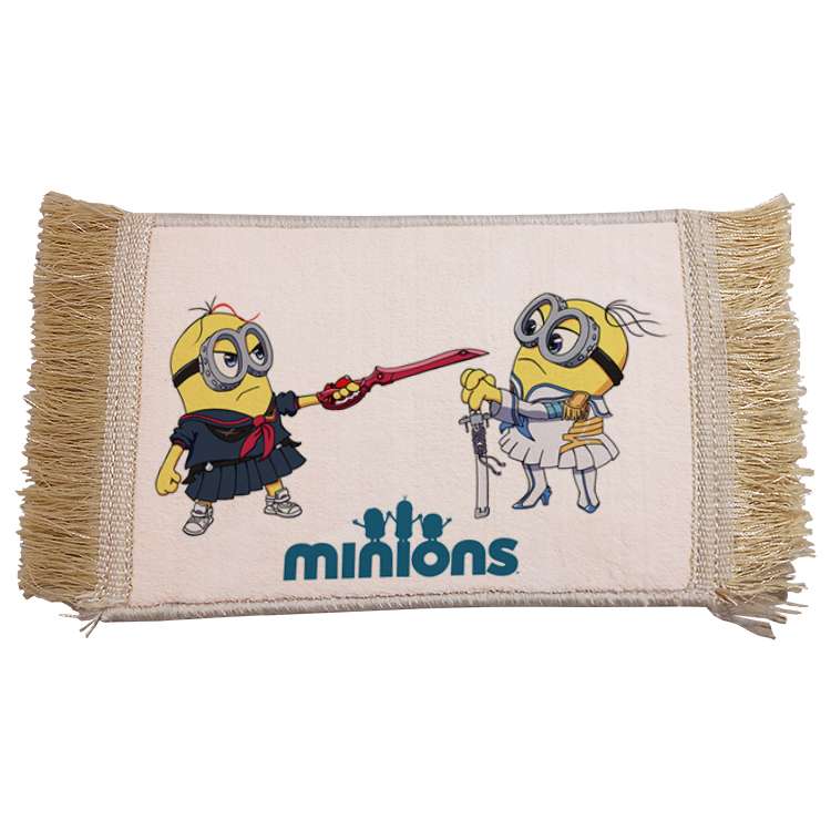 فرش ماشینی دیوارکوب مدل مینیون کد 79