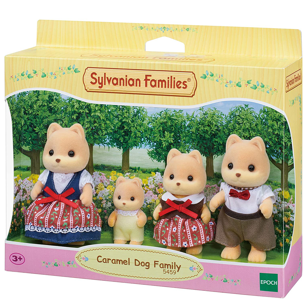 اسباب بازی سیلوانیان فامیلیز مدل Caramel Dog Family کد 5459