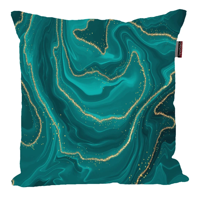 کوسن پاد آفرین مدل فانتزی طرح رنگی مرمر کد p351