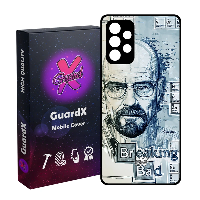 کاور گارد ایکس طرح Breaking Bad مدل Glass10202 مناسب برای گوشی موبایل سامسونگ Galaxy A72