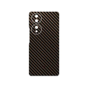 MAHOOT Glossy-Brown-Fiber Cover Sticker for Honor 70